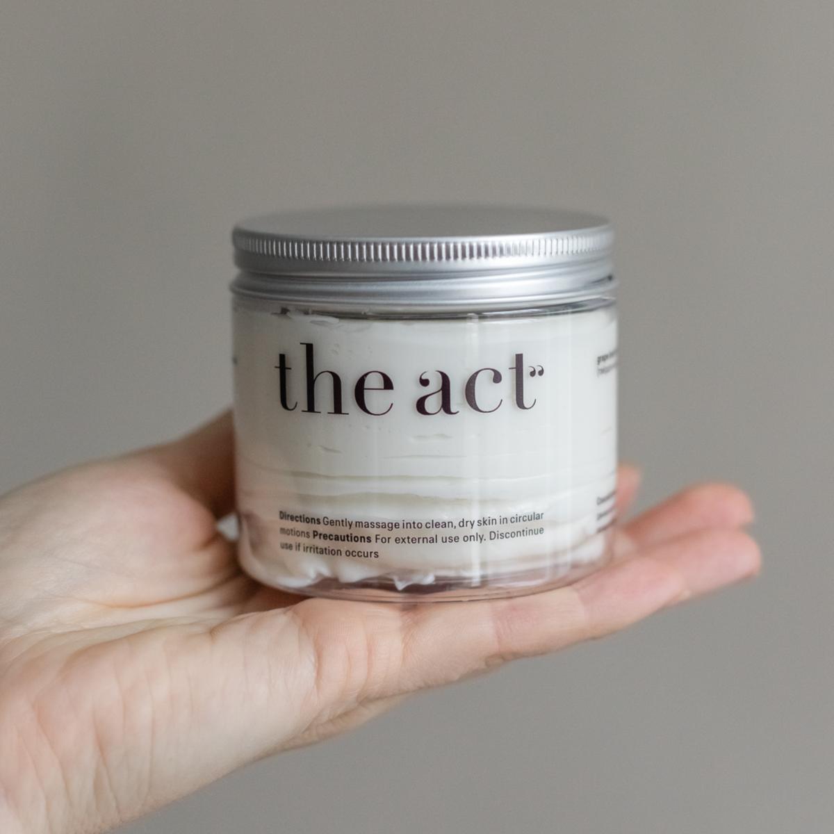 Твердое масло для тела с виноградом the act